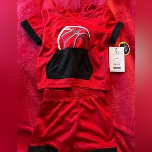 Boys size  12 months top and shorts